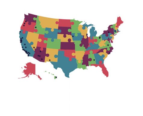 This map indicates the different areas in the United States where BVH seniors will be attending community colleges, four-year universities and trade schools. 