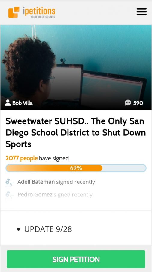 Student athletes throughout the district signed the petition in hopes to bring the sports season sooner. The petition has received 2077 signatures and 590 comments so far.