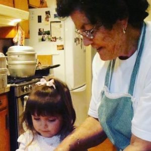Maria Delgado makes tamales with her grandmother during the holiday season. Maria Delgado cherishes the times she spent baking with her grandmother. 