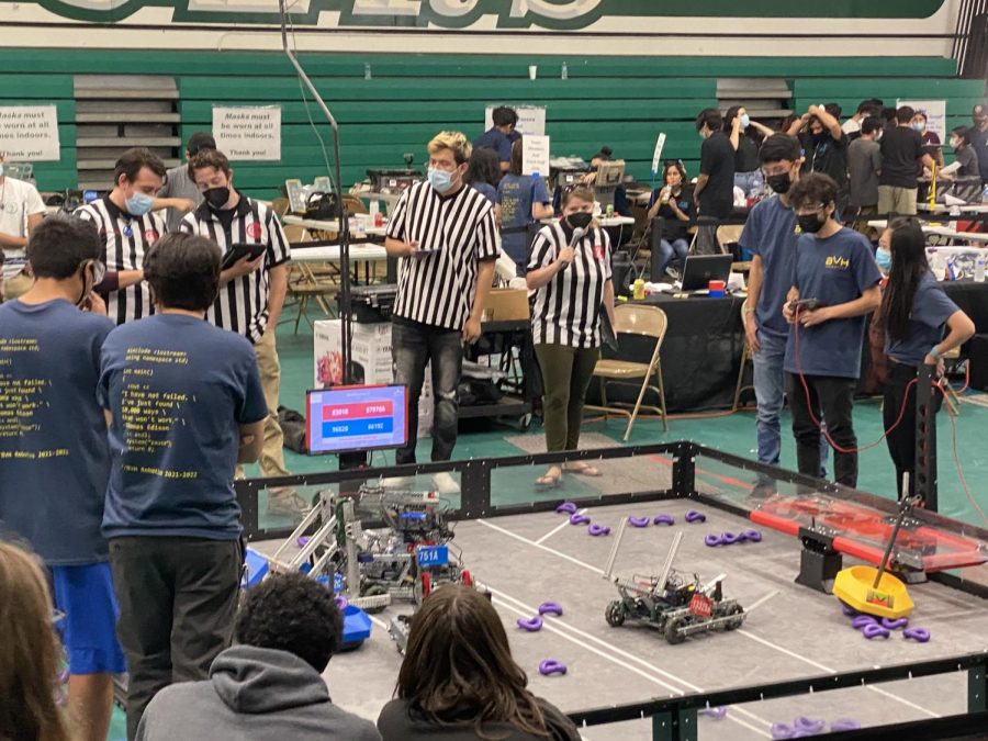 BVH+Robotics+team+competes+at+their+very+first+in-person+SUHSD+VEX+Robotics+League+tournament+at+Hilltop+High+on+Oct.+9.+