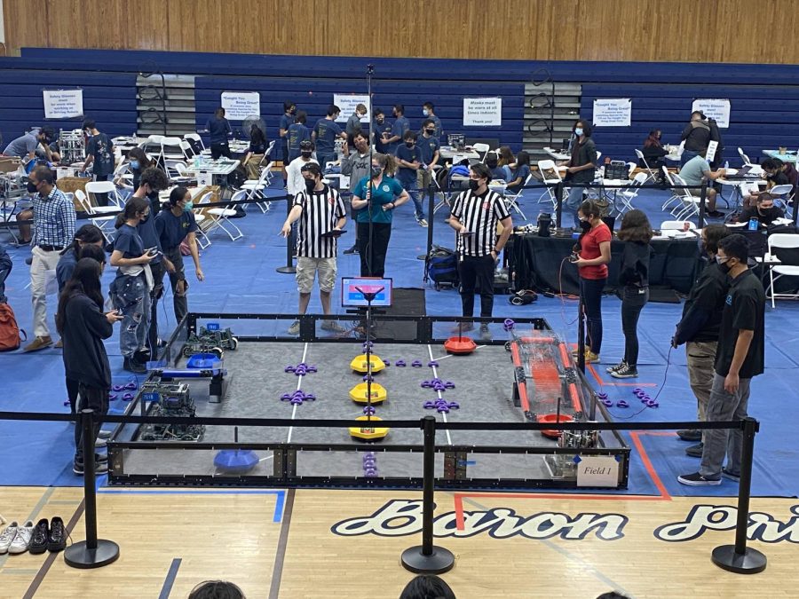 On Nov. 13, Robotics team members made history by hosting their very first home
competition at BVH. Students wore their team shirts to represent the school.
