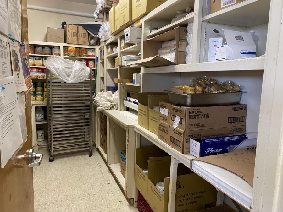  An inside look on Bonita Vista High Schools (BVH) cafeteria pantry, where food is stored.