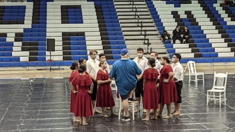 On Jan. 29, BVH Winterguard prepares for their first showcase of the season since 2020. The purpose of this showcase was introduce what the Winterguard team has learned so far during this semester.