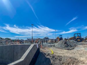 In Sept. of 2021, construction of Bonita Vista Highs (BVH) new track and field stadium began. Large construction vehicles were brought in to clear the field. By April of 2022 home side bleachers and a press box have been installed.