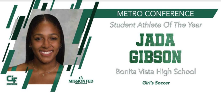 Jada Gibson receives CIF Athlete of the Year award