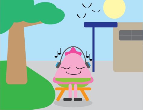 Two hour block periods can drag on and become draining. Taking breaks, such as sitting outside with nature, is a great way to decompress during a long class period.