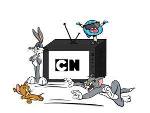The 30th anniversary for Cartoon Network has arrived, while many characters pop out of their shows to unite. Bugs bunny watches as Gumball celebrates and Tom chases Jerry.