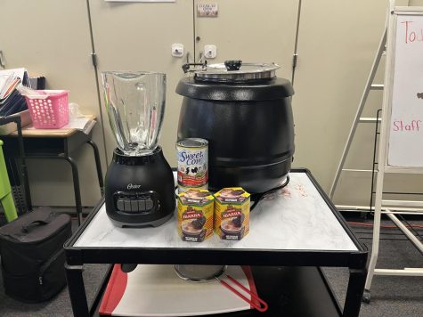 In room 809-A, Special-Ed teachers use their cooking appliances to keep the food warm up until the delivery to teachers who ordered. Only one staff member has a food handler card, making it possible to deliver on Tuesdays.