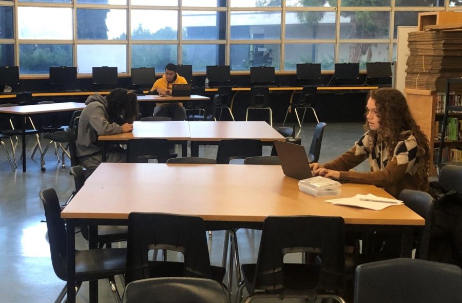 BVH library holds Homework center for students and staff to come in before classes begin and have a quite space to complete work.