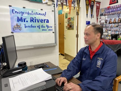 Honors, AP and IB Chemistry teacher Jeffrey Rivera was awarded Teacher of the year on Dec. 9 2022. This award aims to recognize teachers who have been outstanding in their involvement with school.