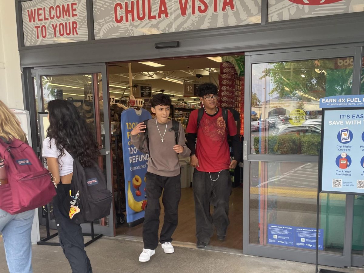 After a day at school, Bonita Vista High (BVH) students regularly hang out around Ralphs. BVH students are seen regularly entering and exiting the store despite the restrictions that Ralphs and BVH tried implementing on them.