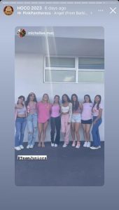 BVH ASB introduced a new spirit point system in which students from every grade can post about their contribution to the spirit weeks and Baron gear Fridays. During the 2023-2024 homecoming spirit week, juniors dressed in pink to represent their class color and posted with #TeamJuniors.