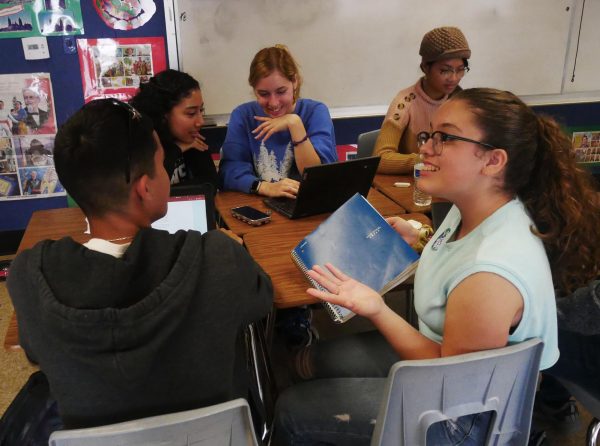 International Baccalaureate (IB) Spanish, Advanced Placement (AP) Spanish literature and World Languages teacher Lilia Mezas fifth period AP Spanish Literature class discuss the novel Don Quijote De La Mancha. This is the current Spanish novel they are reading in class.