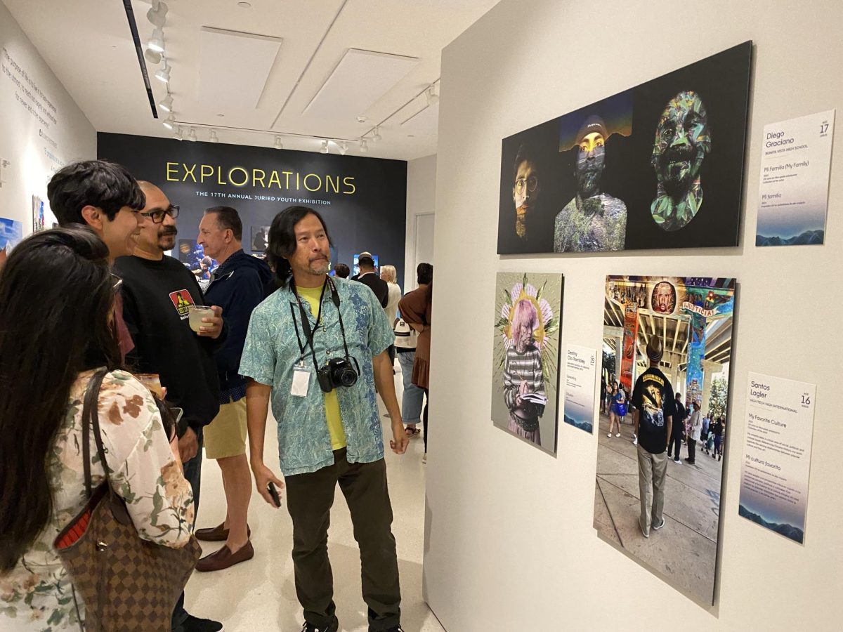 On Oct. 21, the Museum of Photographic Arts (MOPA) hosted their annual Juried Youth exhibition where students art were featured. Senior Diego Graciano was featured with his art, Mi Familia with the help of Photography, AP 2D art and design teacher, Edwin Lim.