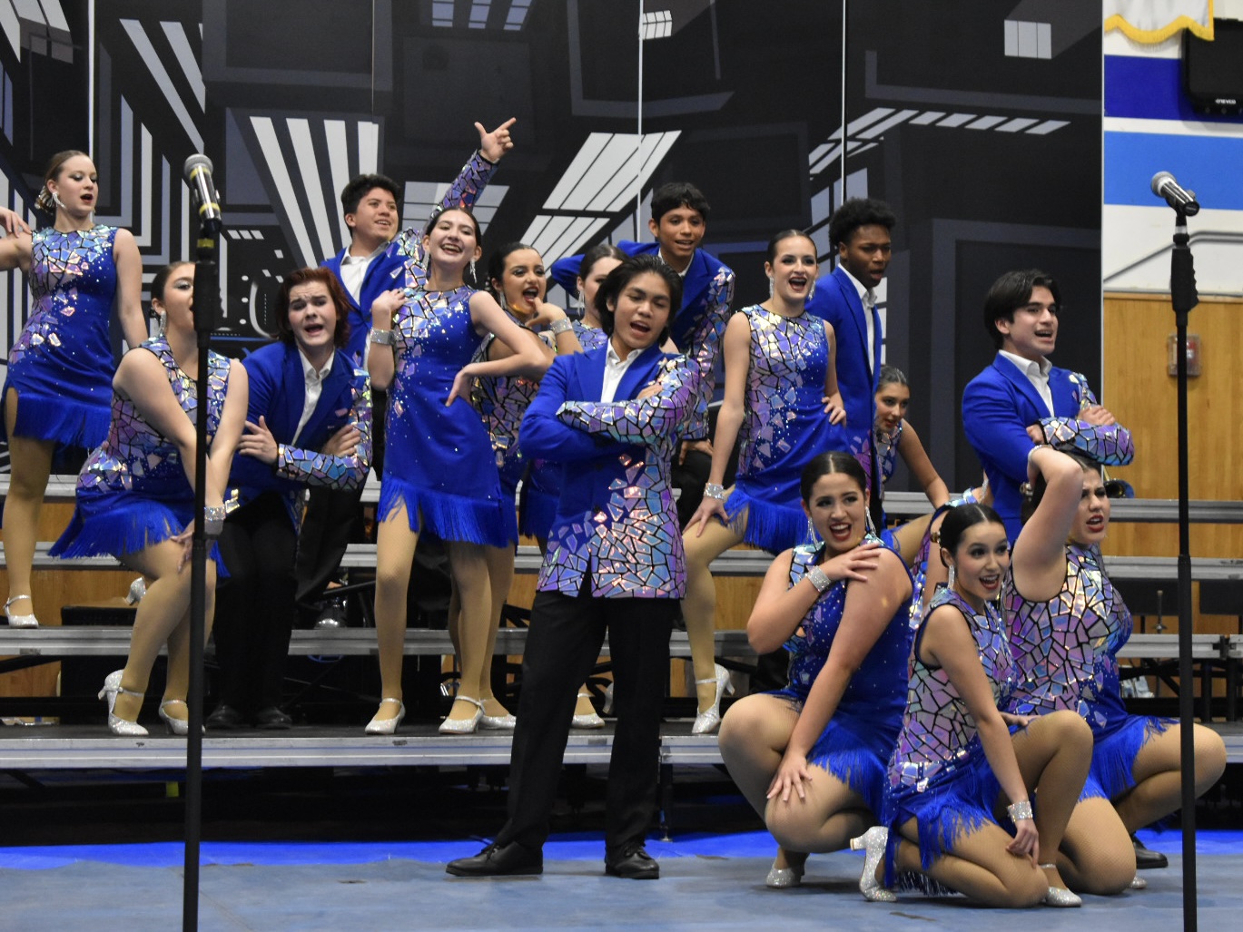 On Feb. 3, BVH Music Machine performs their 2024 festival set Set Me Free for the first time at the VMD show choir debut in the BVH gymnasium. Music Machine will use this set to compete at various show choir competitions during the spring.