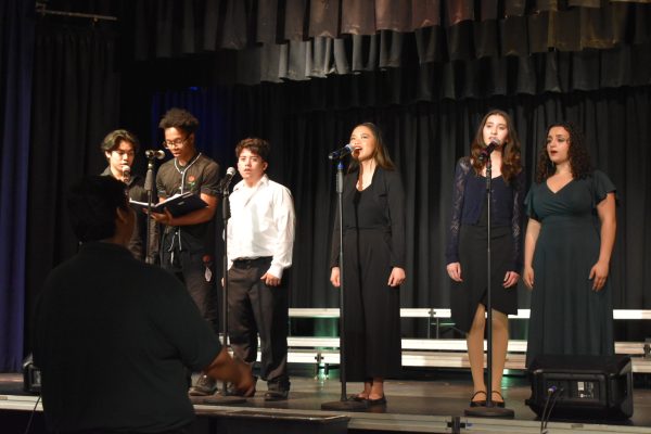 On April 18-19, VMD (Vocal Music Department) members participate in a group vocal performance directed by Michael Atwood. This song was a part of a larger show of the VMD showcase.
