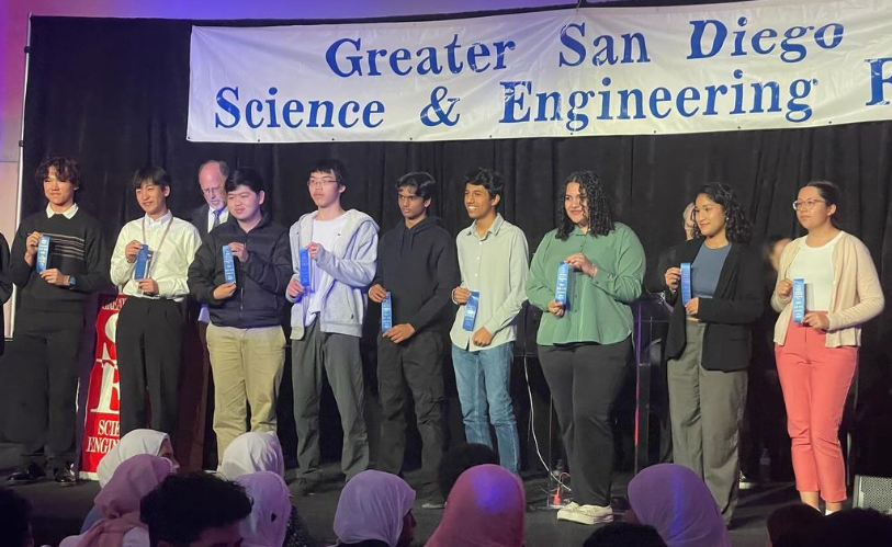 BVH+seniors+Paulina+Iniguez+and+Victoria+Takaki+%28right%29+win+first+place+in+the+Plant+Sciences+category+at+the+Greater+San+Diego+Science+and+Engineering+Fair.+As+a+result+of+winning+first+place%2C+the+duo+are+advancing+to+the+California+Science+and+Engineering+Fair.