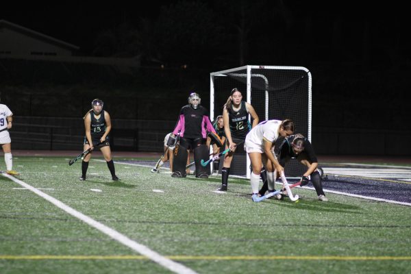 Senior right forward, Briana Gutierrez (10) tries to move past Olympian High Schools' (OHS) defense in order to break the tied score of 0-0.  BVH competes against OHS in the first round of CIF playoffs on Nov. 5.