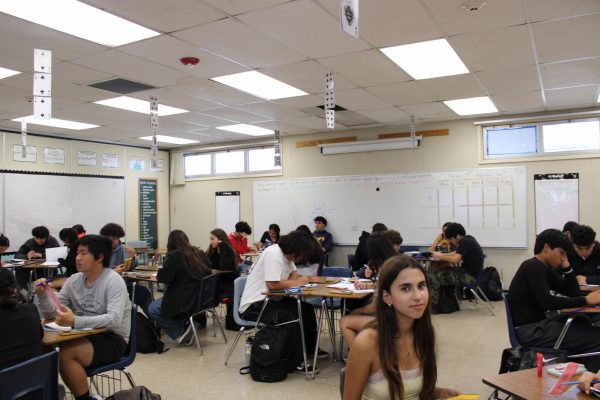 Ms. Erlenheim's IB Math Analysis and Approaches classroom is part of the International Baccalaureate program, offering students a rigorous curriculum that enhances their mathematical reasoning and problem-solving skills.