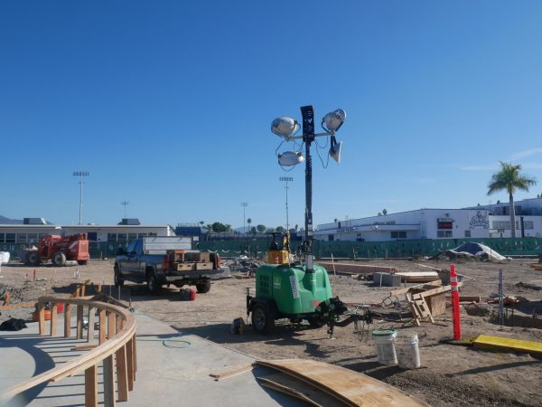 At the start of the 2025 school year BVH has had constant construction going on. As seen in this photo the construction takes up plenty of space and has shown some changes for students on campus. 