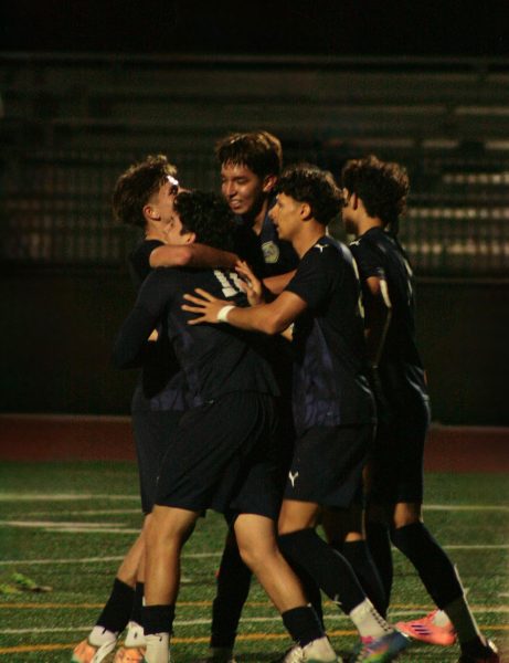 On February 4th, the boys' soccer team celebrated their win against Olympian. This victory, along with many others, served as an important tool to carry the team forward, eventually to the CIF finals.