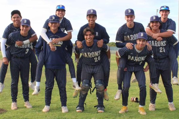 The seniors take a photo enjoying themselves after a competitive match. (Provided by Juan Lozano)