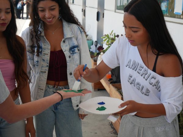 Students show their love for the Earth